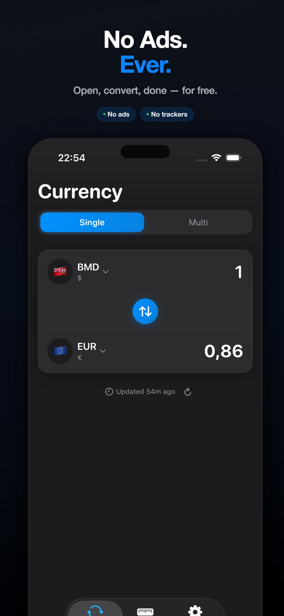Converter: 汇率换算与单位换算 · Store screenshots