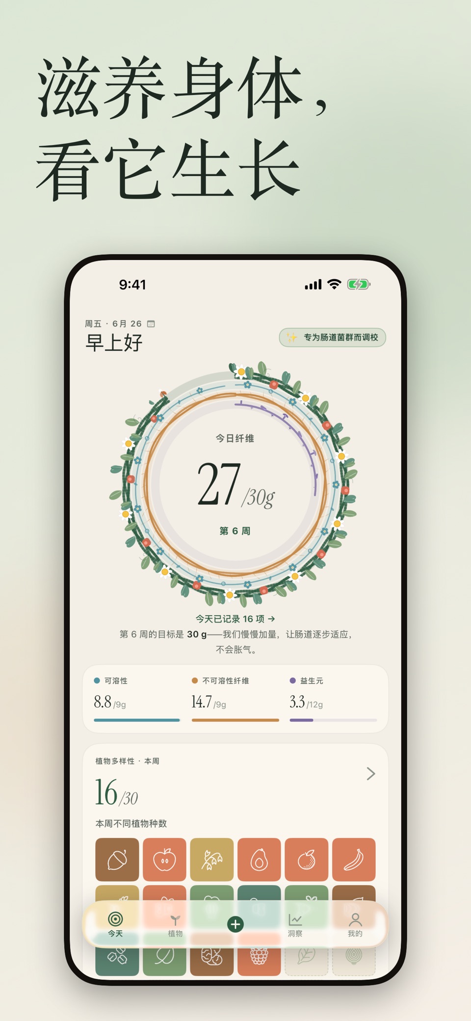 Fiber Tracker 膳食纤维记录 1