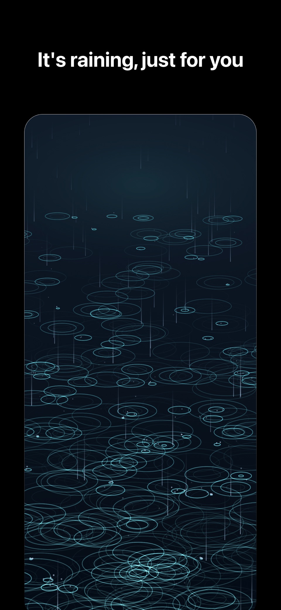 雨落 - 可触碰的雨声白噪音专注学习睡眠放松冥想 · Store screenshots