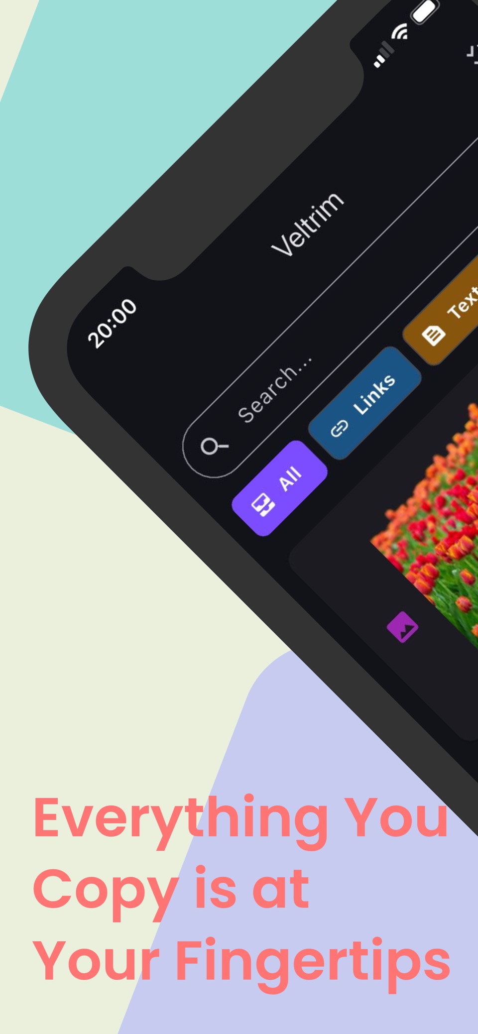Veltrim: Smart Clipboard · Store screenshots