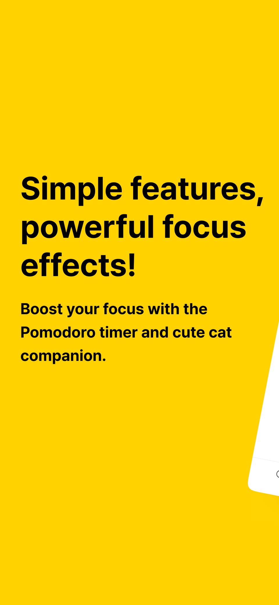 Pomocat - 与猫咪伙伴一起的可爱番茄钟 · Store screenshots