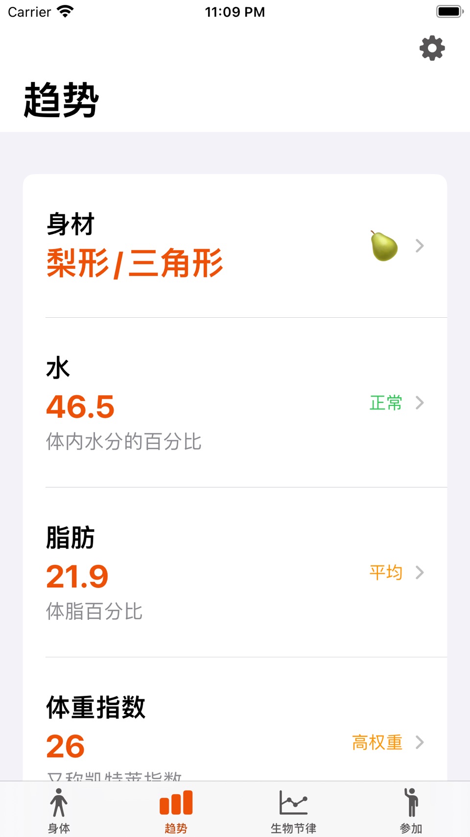 身材 - 记录腰围，胸围，臀围一键测量，分析体型趋势并管理 3