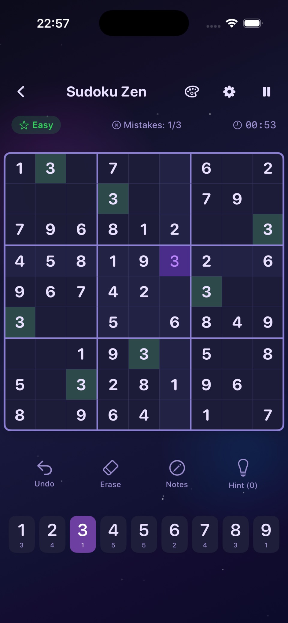 数独禅：数字谜题 2