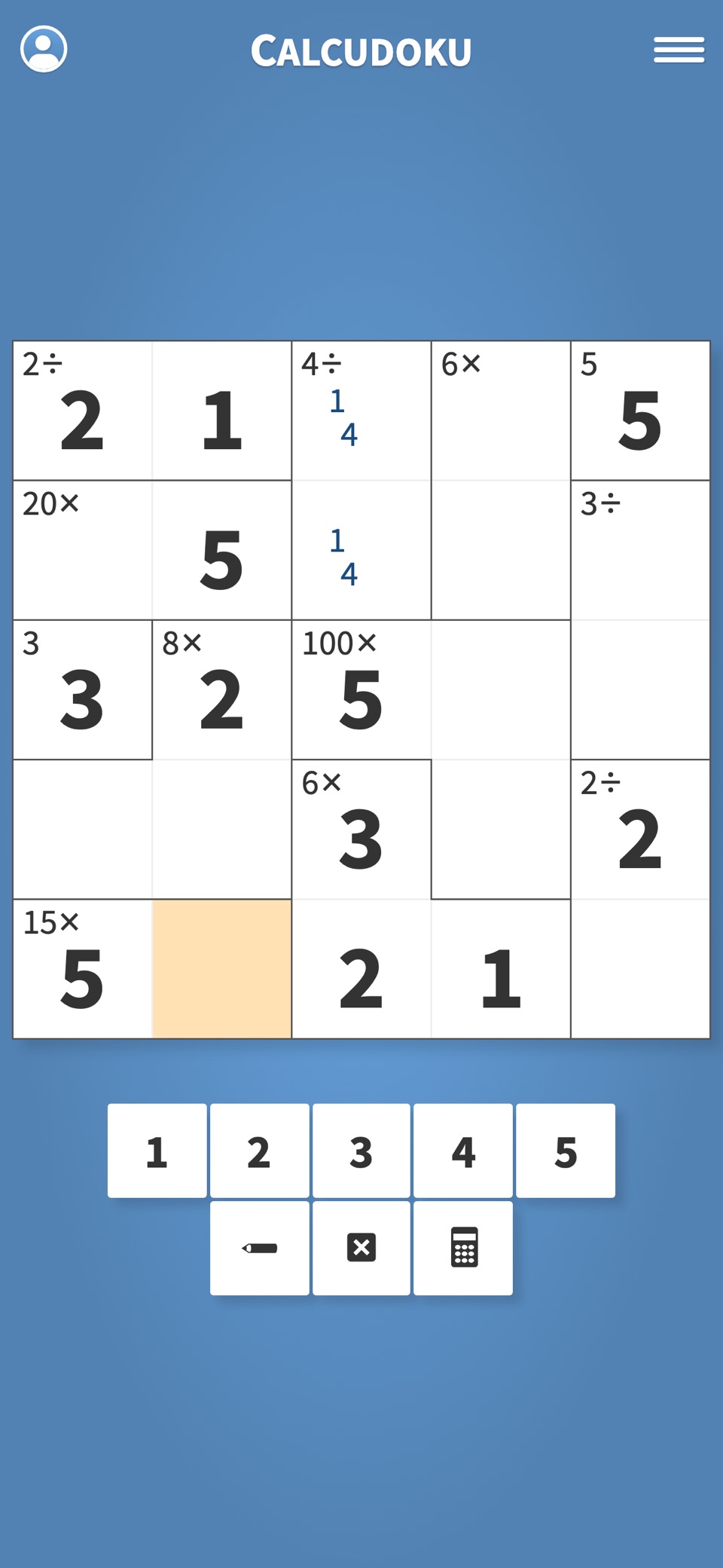 Calcudoku · 数学数独 2