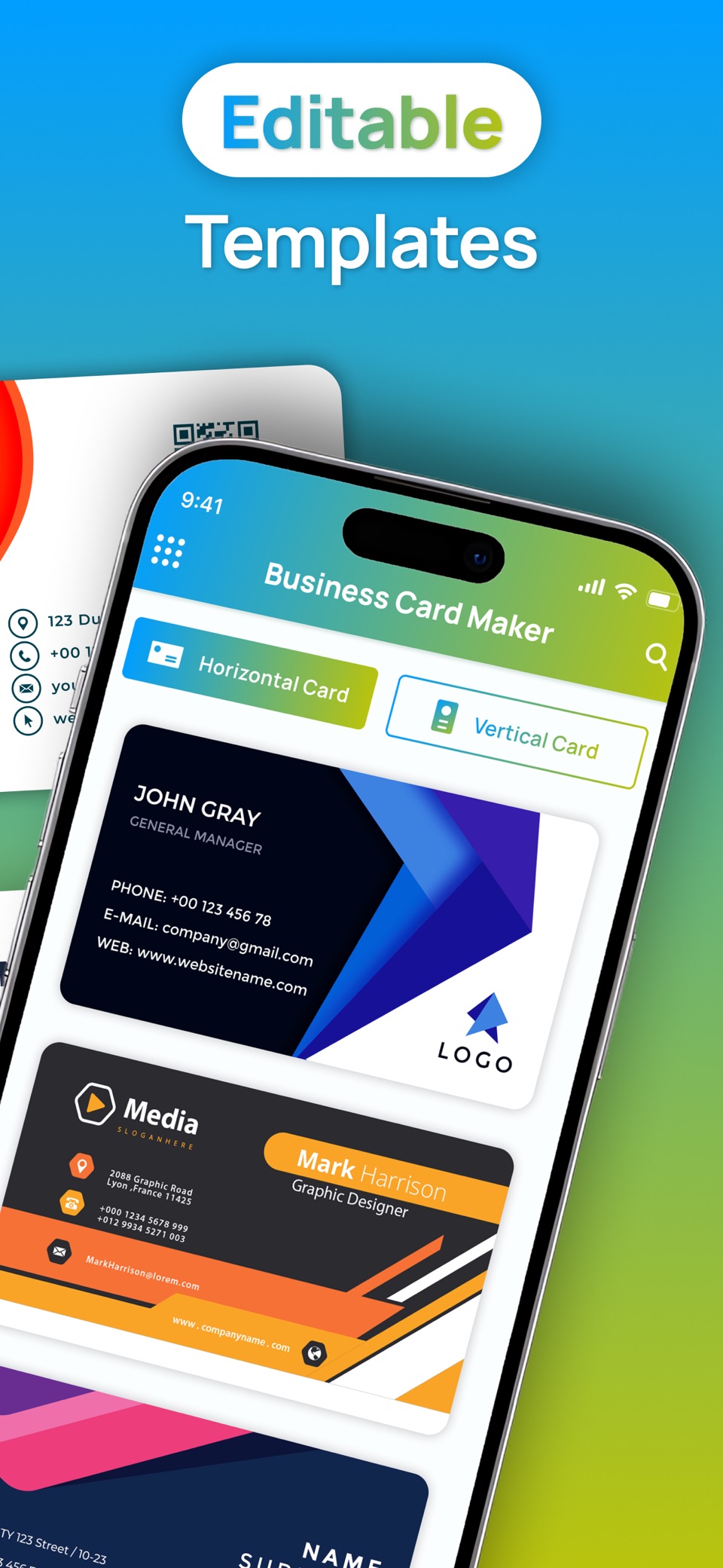Business Card Maker : Editor 2