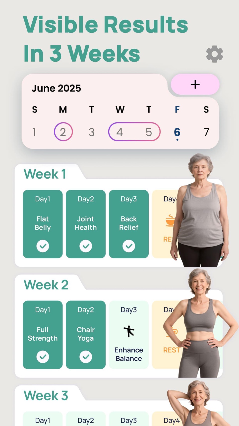 SeniorFit老年人保持健康训练记录健身动动计划助手 2