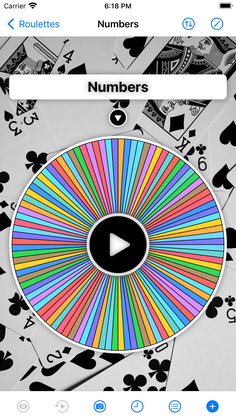 轮盘赌 - 决策轮盘赌 : Roulette 2