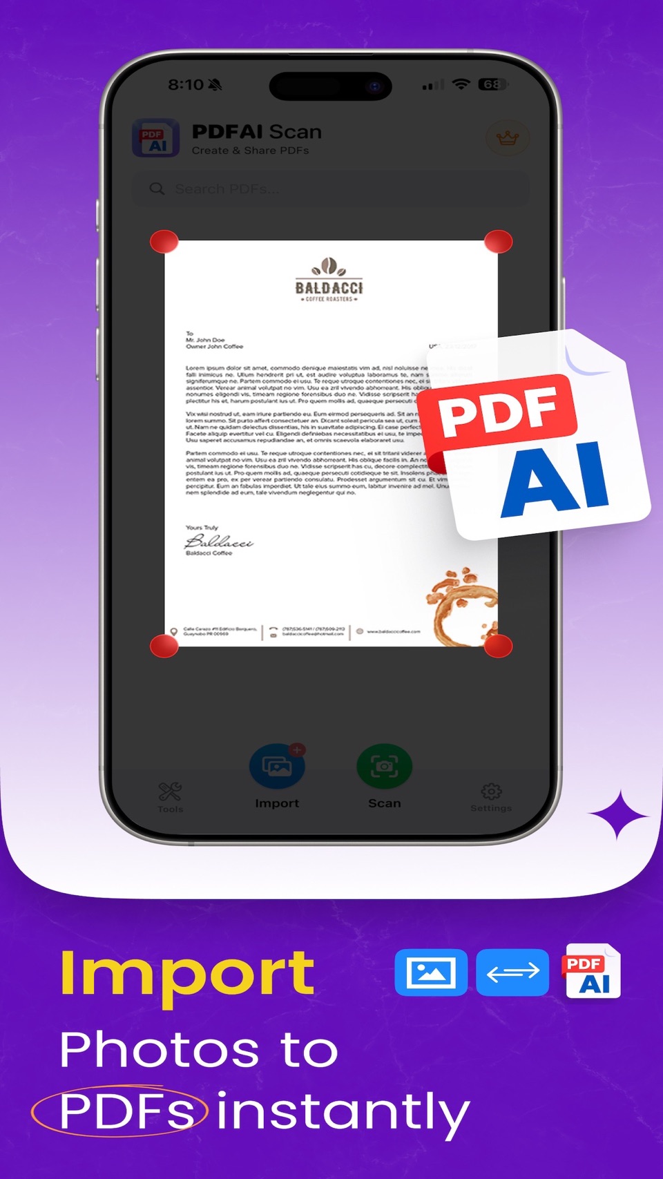 PDFAI 扫描 - 文档扫描器 3