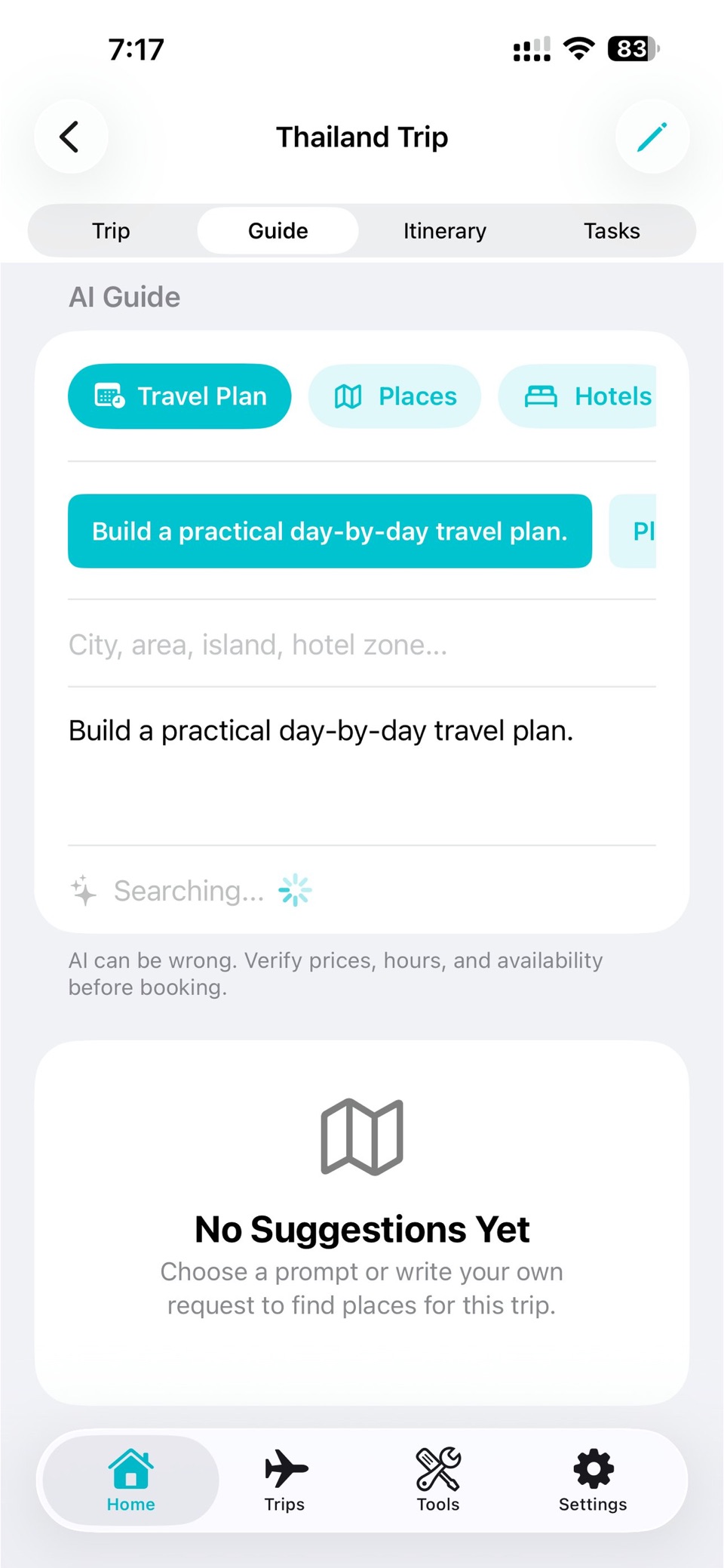 TripWise AI 旅行规划 2