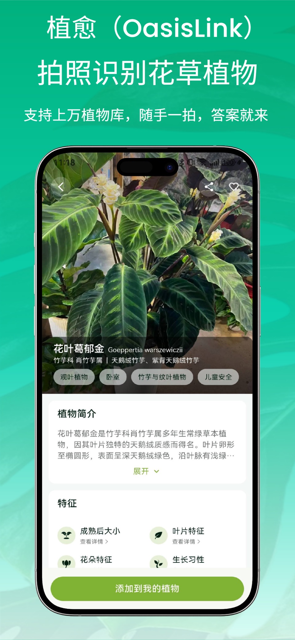 植物识别养护：植愈 · Store screenshots