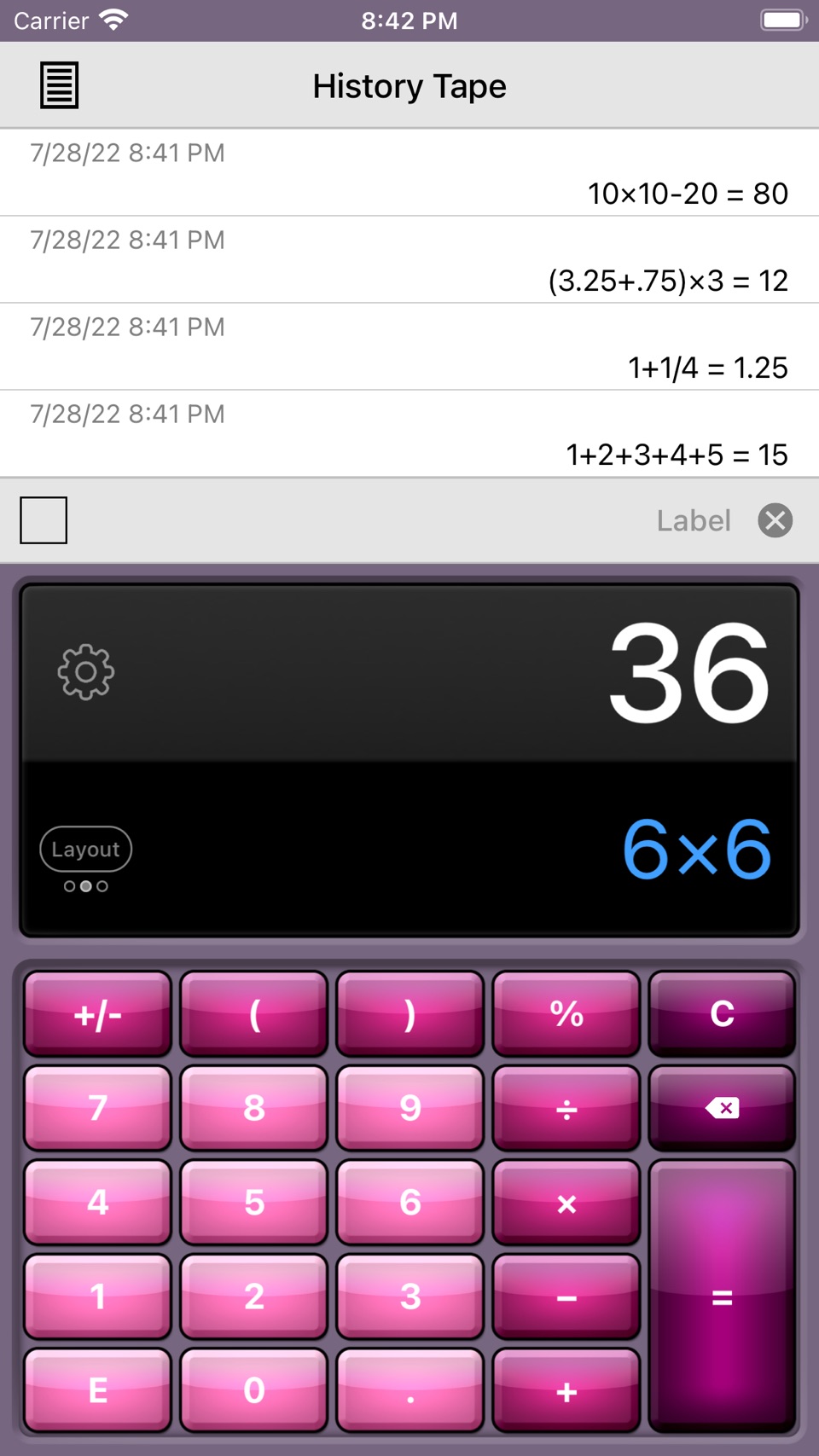 Calculator HD Pro Lite 2