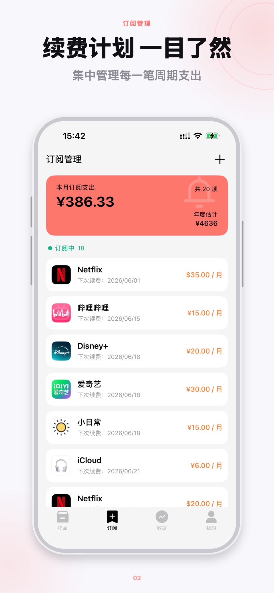 物品记录喵 - 资产订阅管理专家，长期主义榨干物品使用价值 2