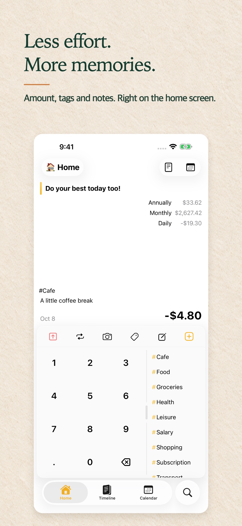 Spendy - 预算, 日记 · Store screenshots