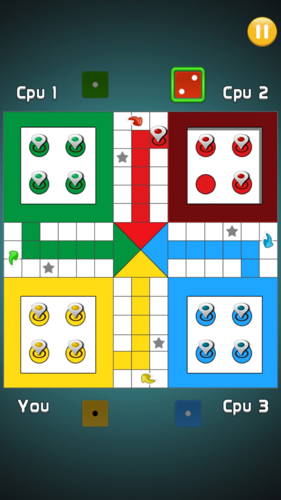 经典飞行棋跳棋 - 骰子蛇和梯多人游戏 3