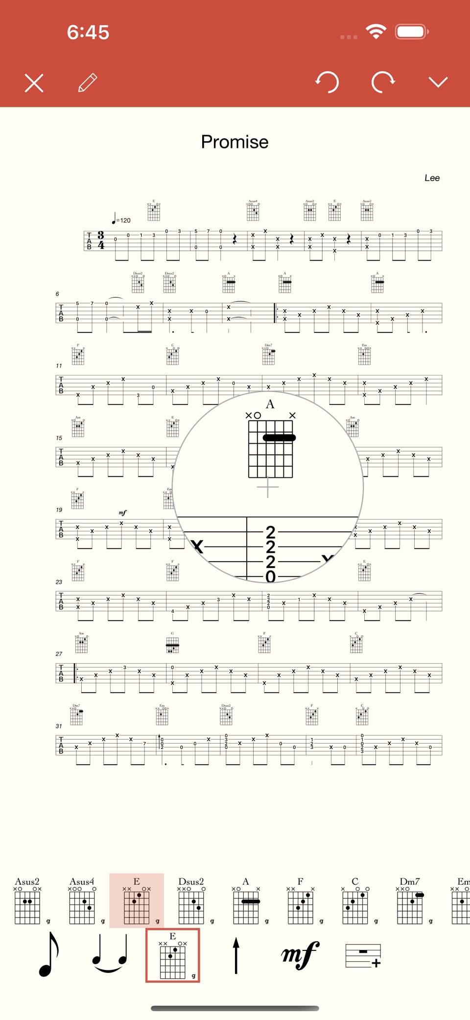 Guitar Notation-吉他谱、尤克里里、六线谱作曲 · Store screenshots