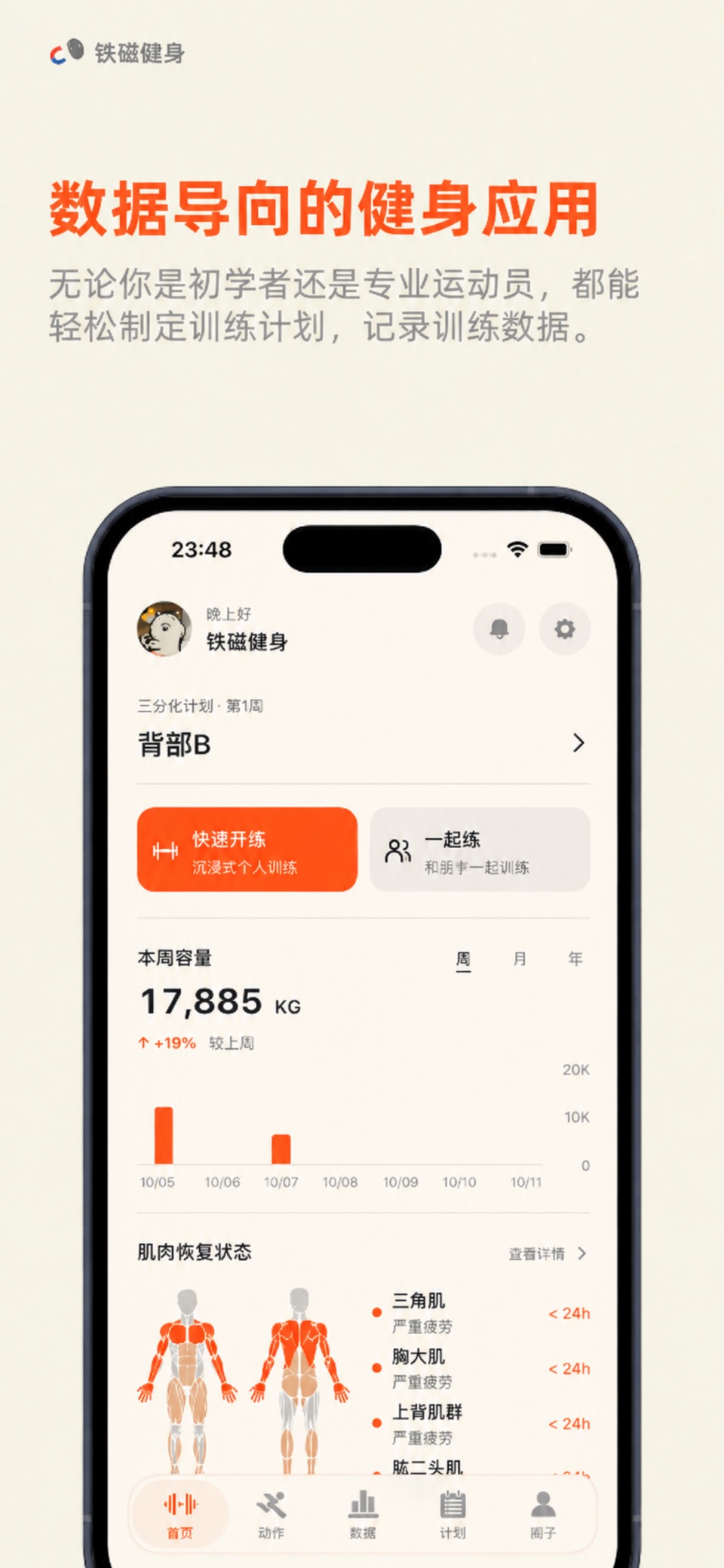 铁磁健身-你的力量训练记录专家 · Store screenshots