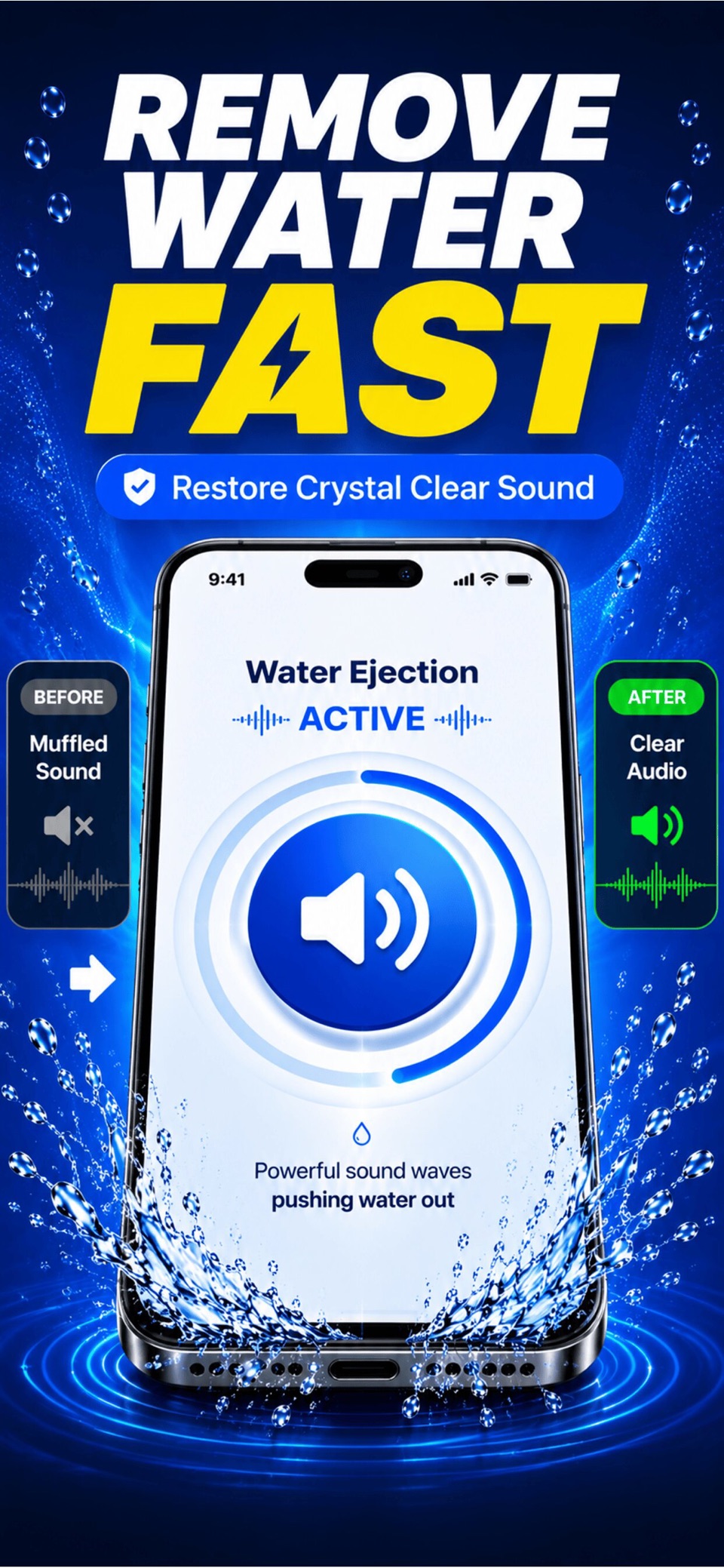 扬声器排水 Water Eject 1