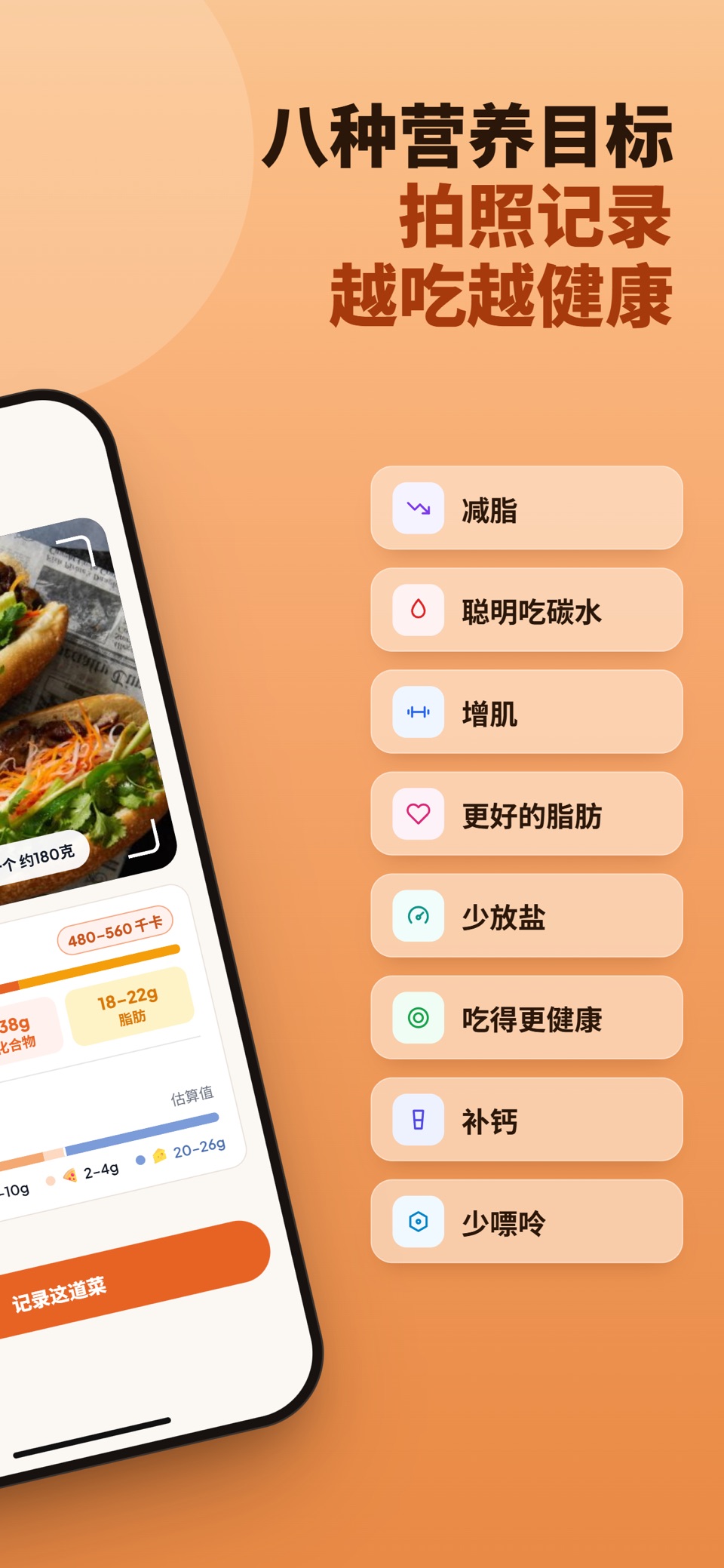 CosMeal-AI卡路里相机与食谱 2