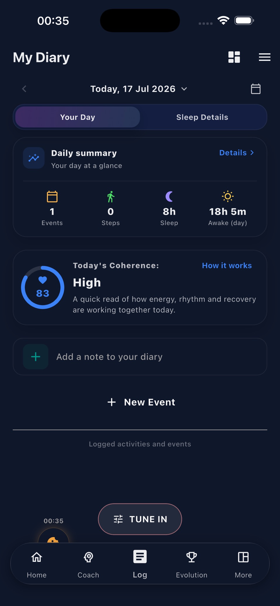Circadian Coach: 每日节律 3