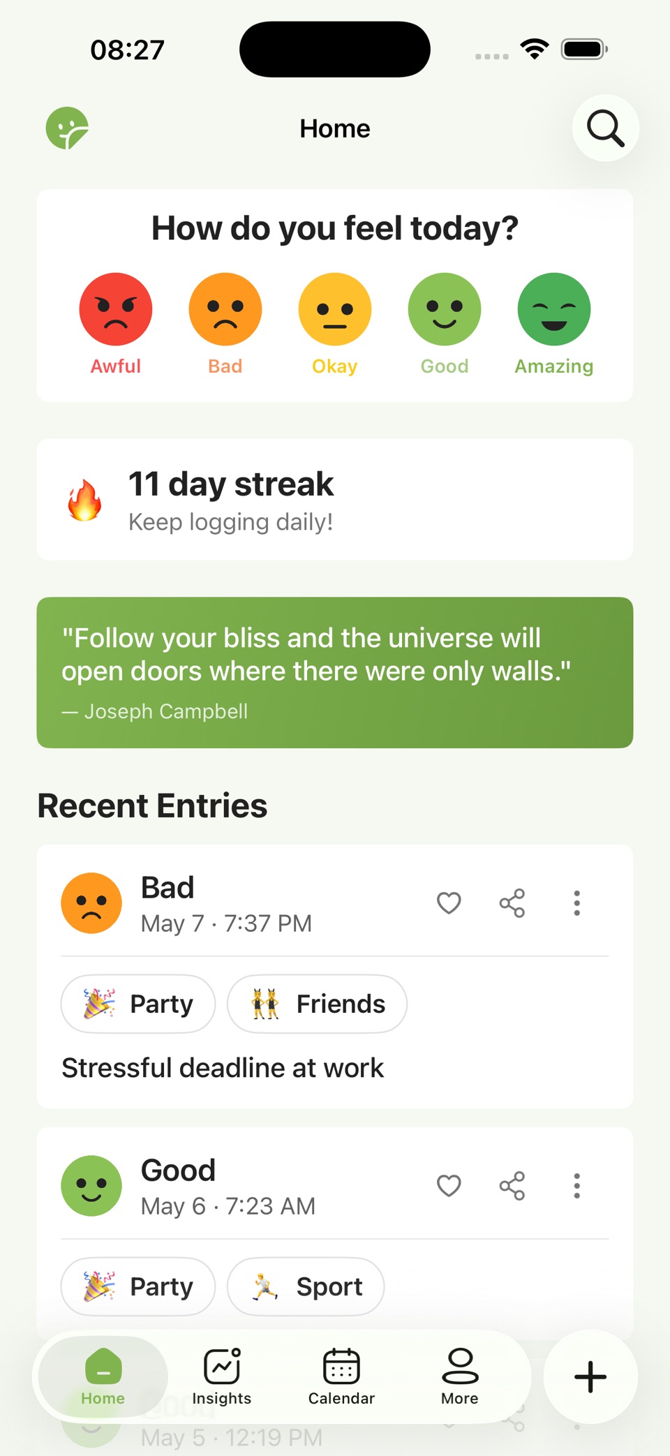 Emoly - Personal Mood Tracker 2