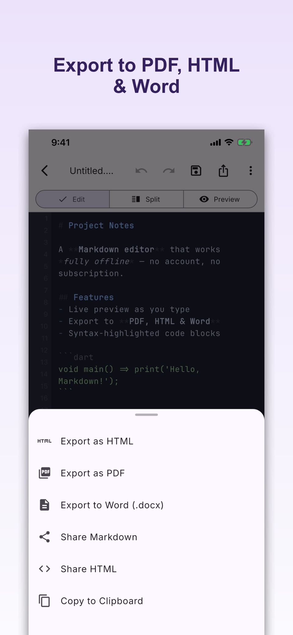 Markdown Editor and MD Viewer 3