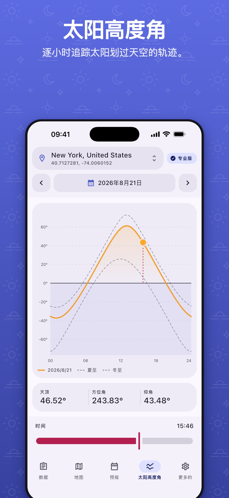 SolCalc 日月位置·黄金时刻·日出日落 5