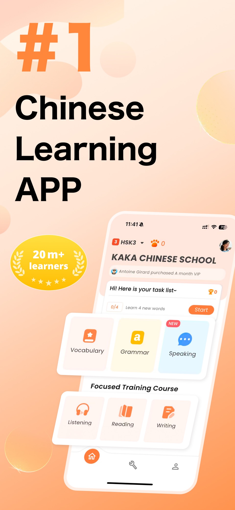 KaKa Chinese - PASS HSK Exam · Store screenshots