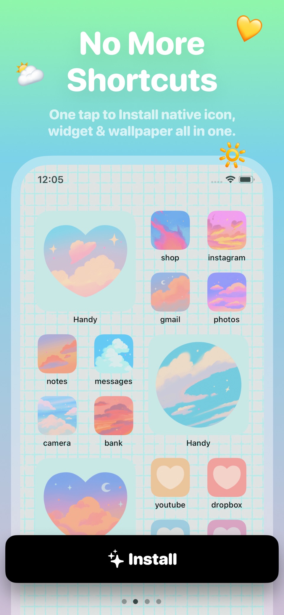 Handy - 超炫酷的互动桌面锁屏小组件和原创主题包 6