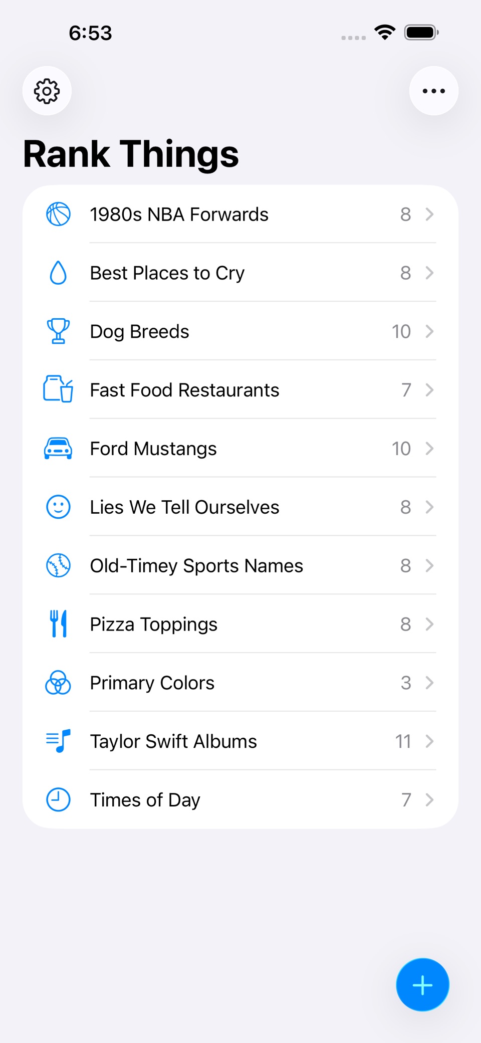 Rank Things: Decision Maker · Store screenshots