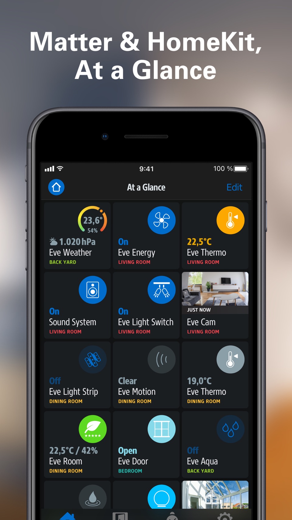 Eve for Matter & HomeKit · Store screenshots