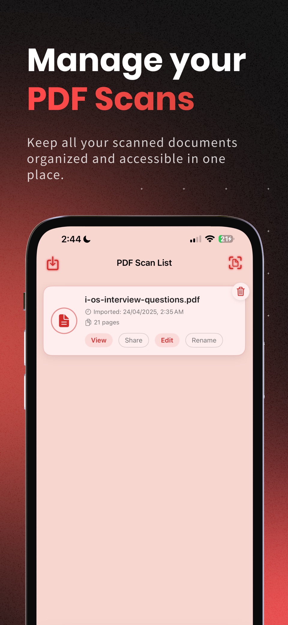 PDFForge - PDF Scanner & Edit · Store screenshots