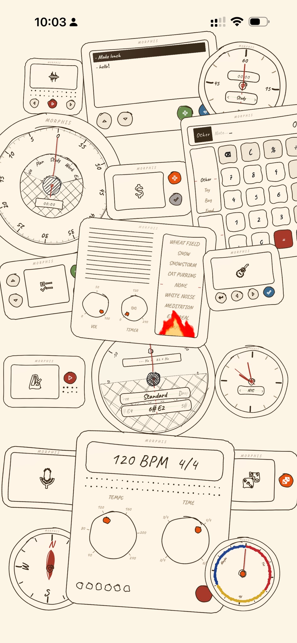 Morphis 番茄钟·白噪音·记账·计数器 · Store screenshots