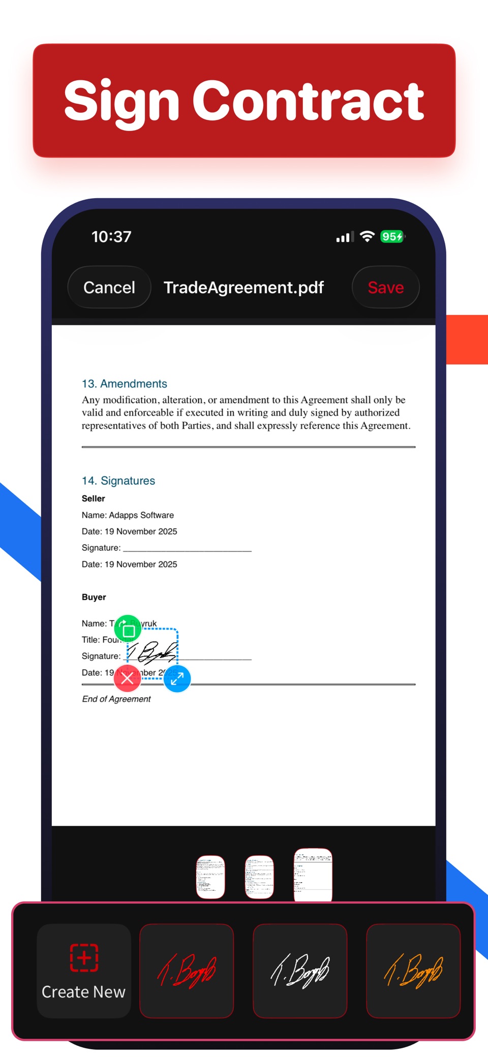 Convert Photo to PDF - 编辑和扫描文档 2
