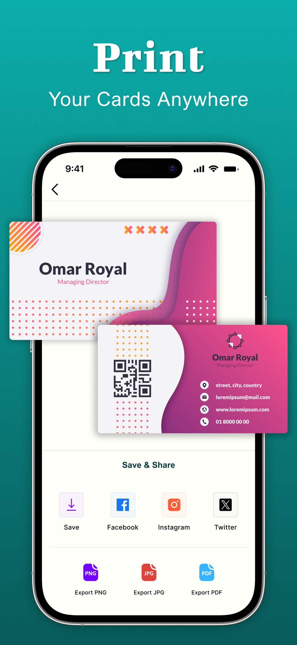 Business Card Maker : Creator 9