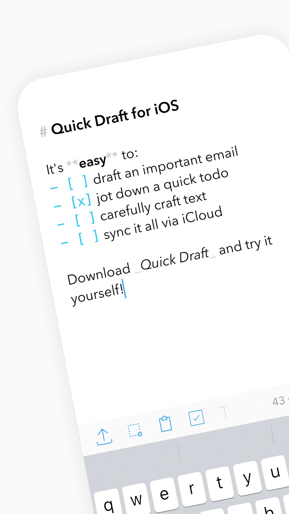 Markdown 记事本: Quick Draft · Store screenshots