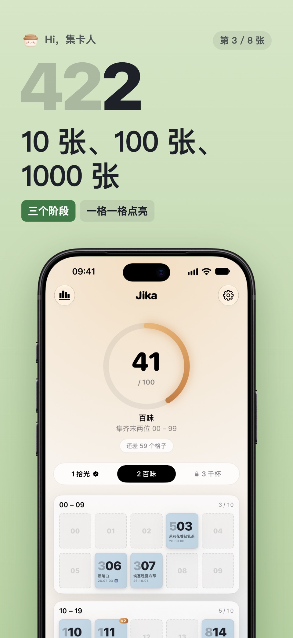 Jika 集卡 - 咖啡杯贴收集 3
