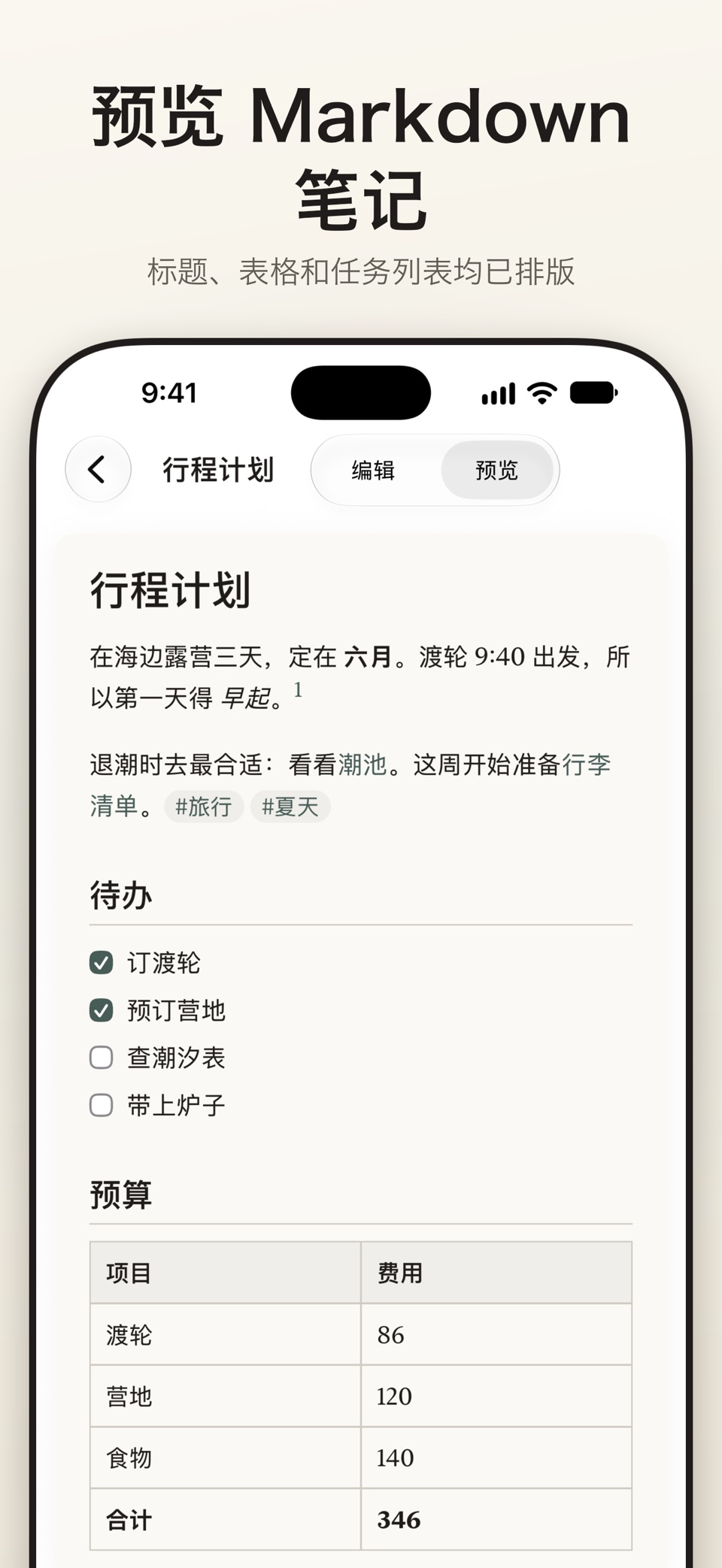 Markdown 编辑器:Linen · Store screenshots