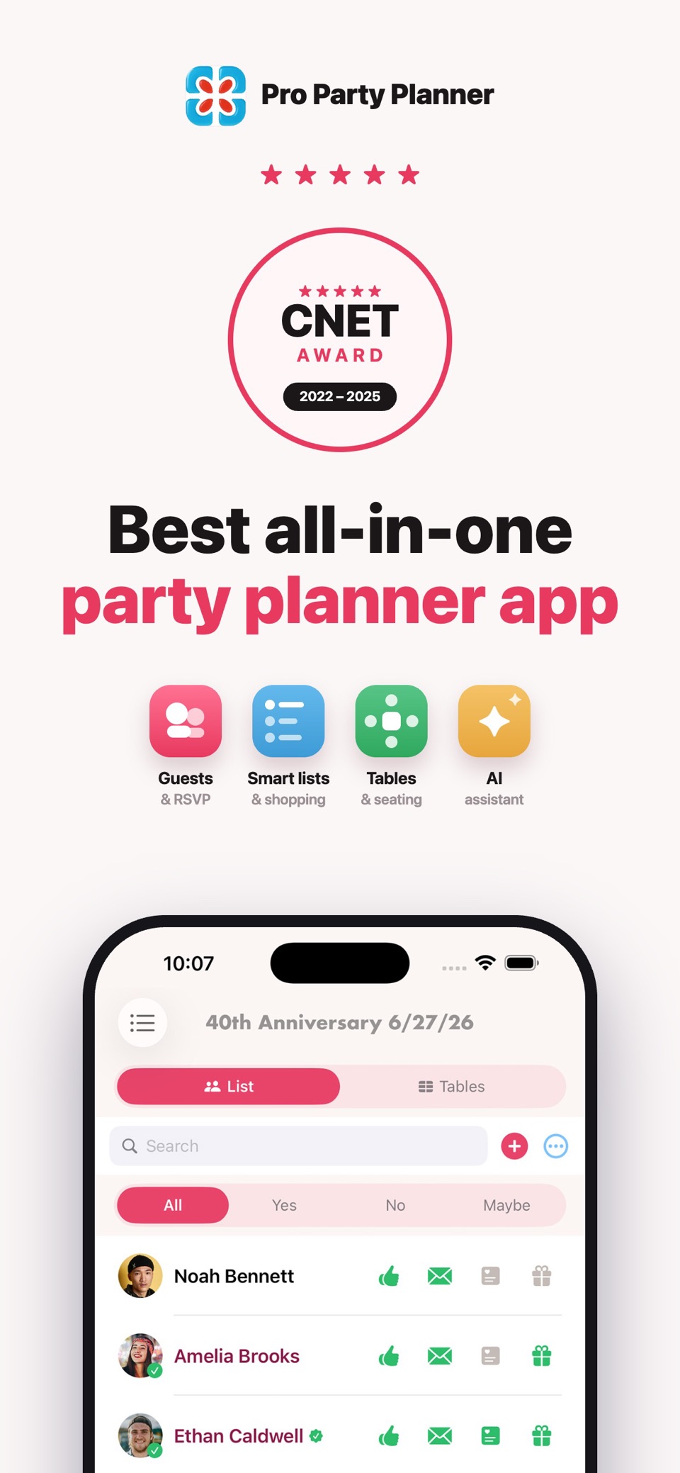 Pro Party Planner (聚会策划专业版) · Store screenshots