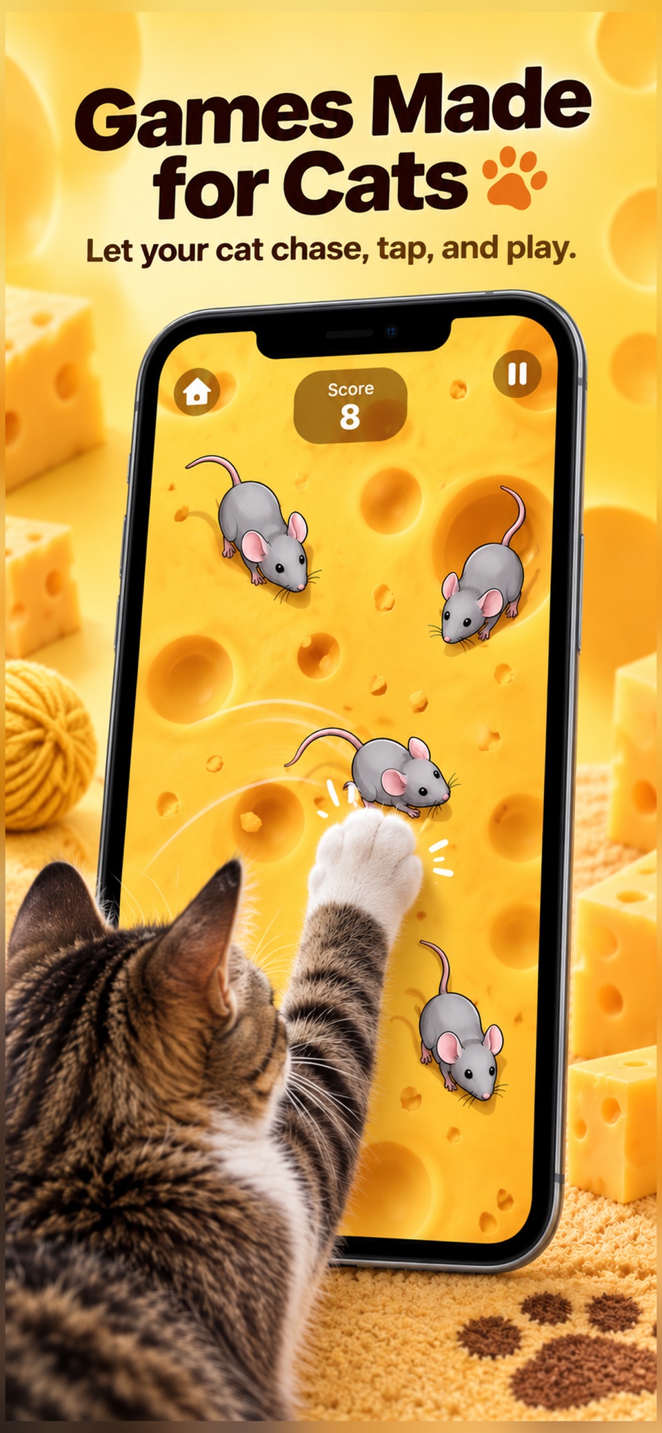 CatSwipe: 猫咪专属互动游戏 1