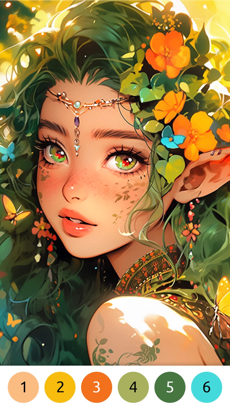 花花填色-数字涂色秘密花园Paint.ly画画小游戏 · Store screenshots