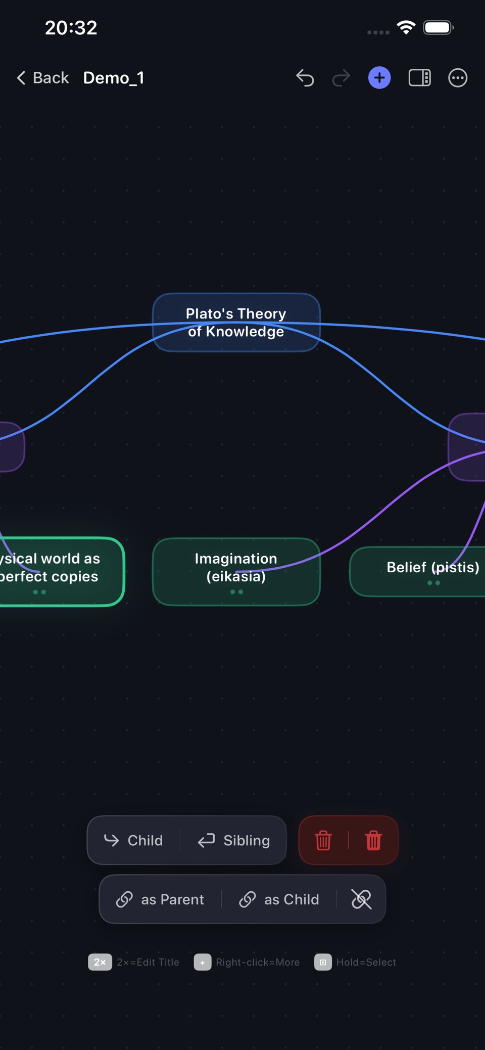 MindNote: Efficient Mind Map · Store screenshots
