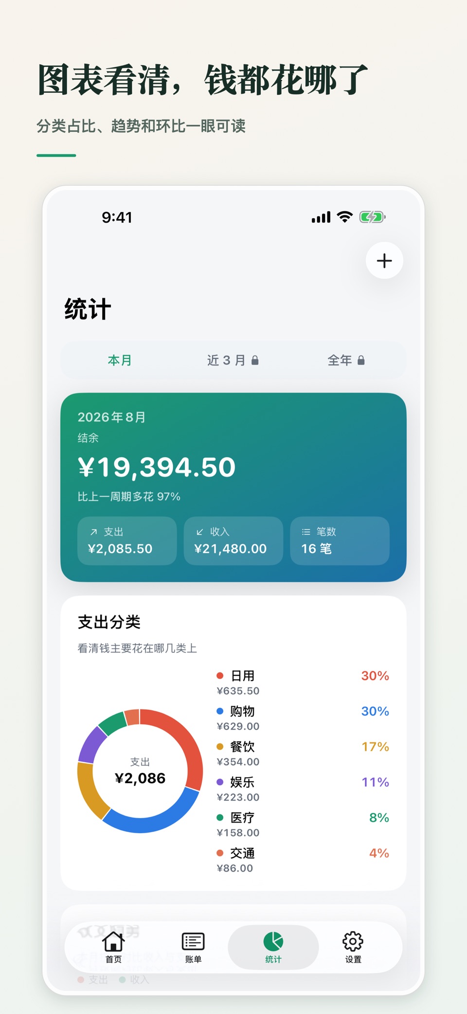 极简记账本-记账理财预算 3