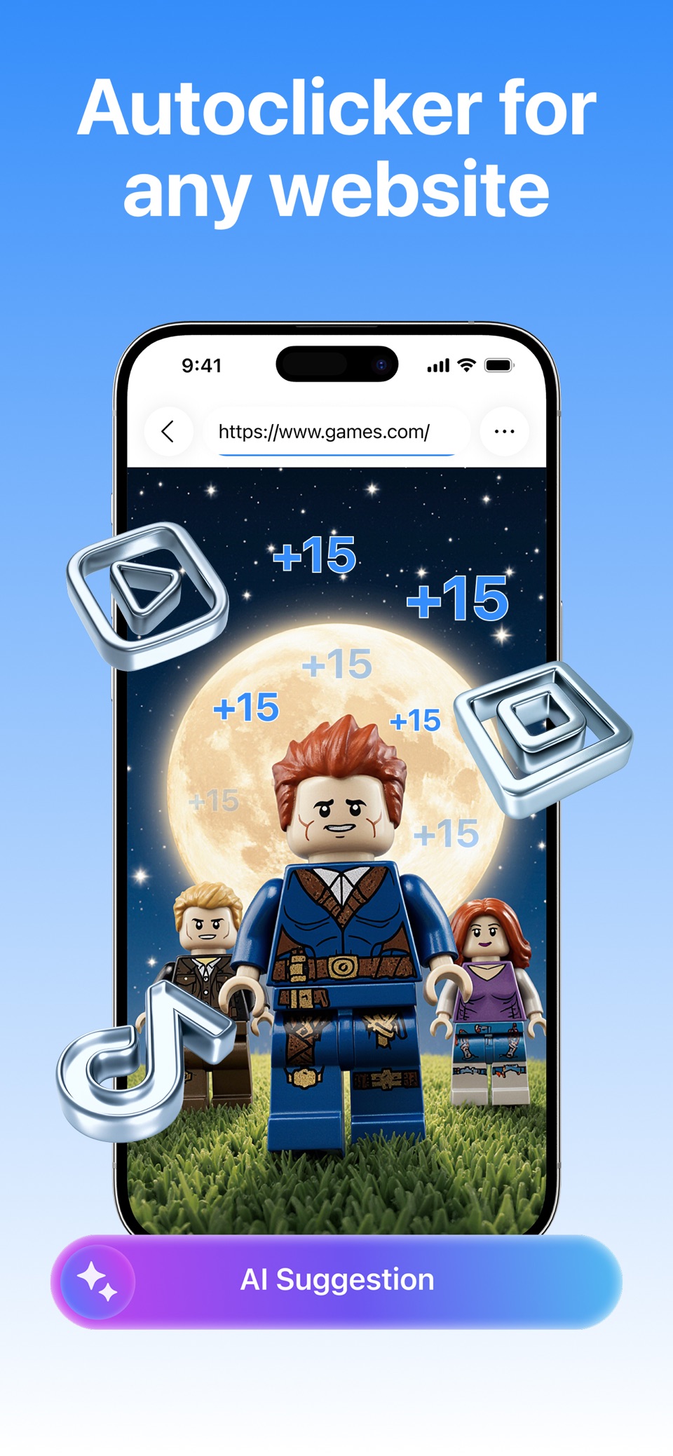 Auto Clicker: OP Al Automation · Store screenshots