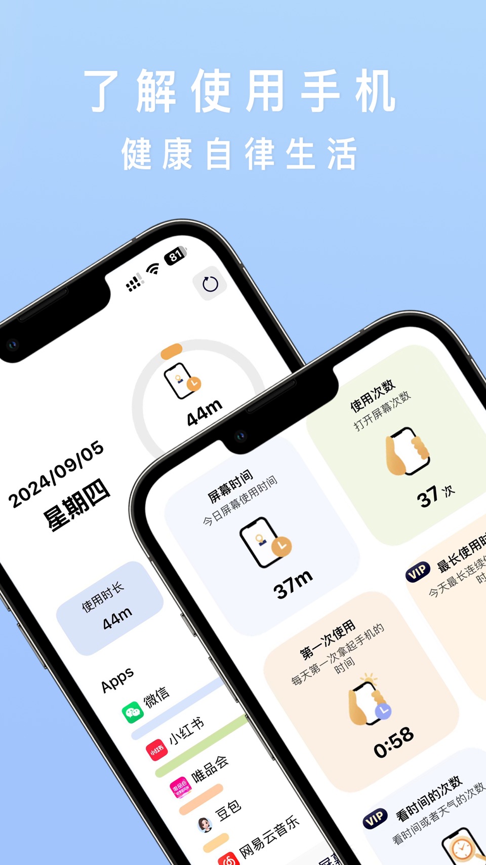 PPScreen-合理使用手机，健康自律生活，专注学习防沉迷 1