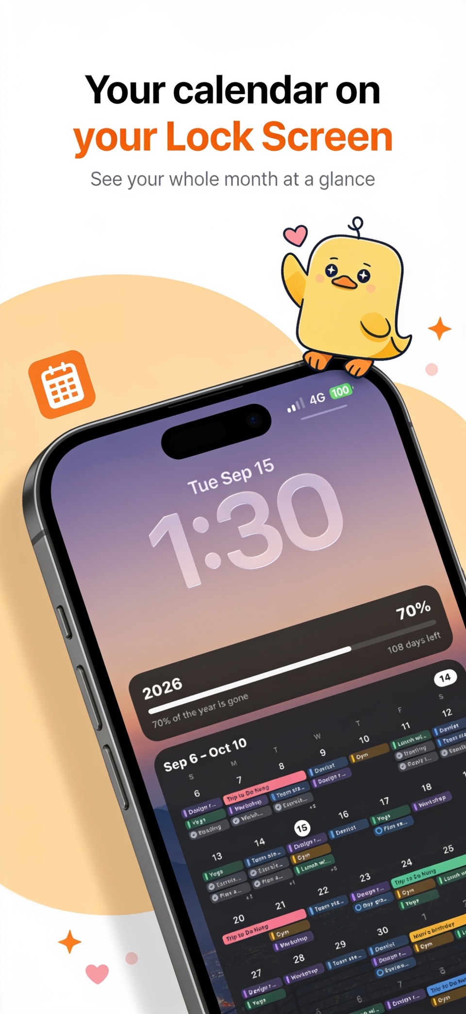 LockDay: 待办清单与计划 · Store screenshots