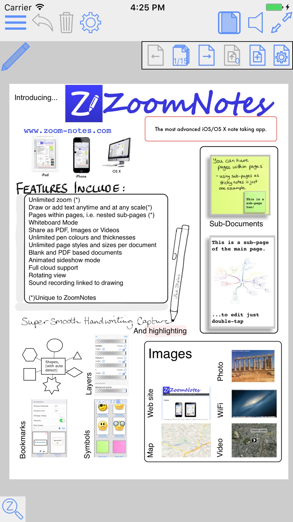 ZoomNotes · Store screenshots