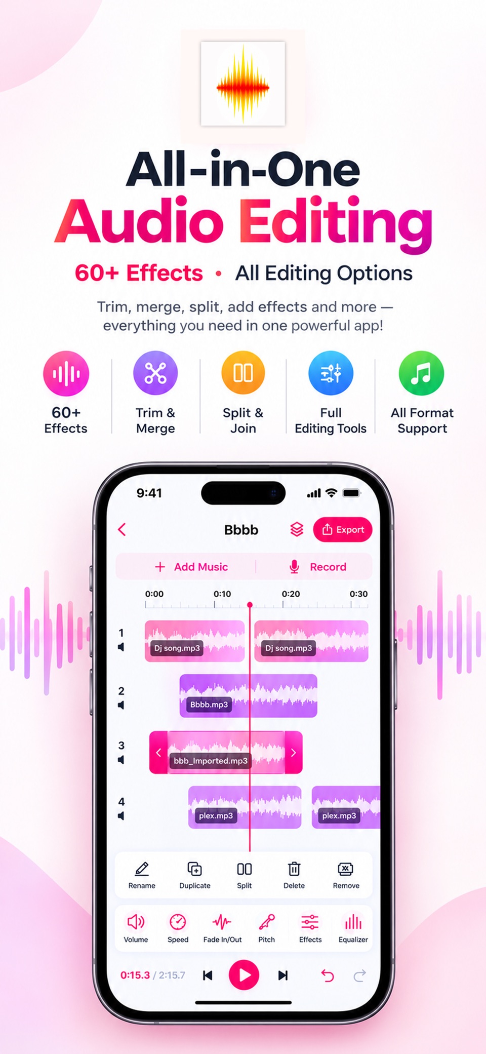 音訊編輯: 音频编辑器 Pro 2