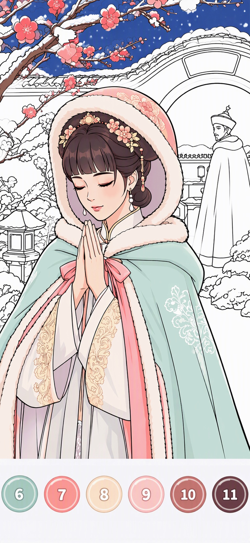 画画像素涂色—剧情涂色花园 数字填色解压 · Store screenshots