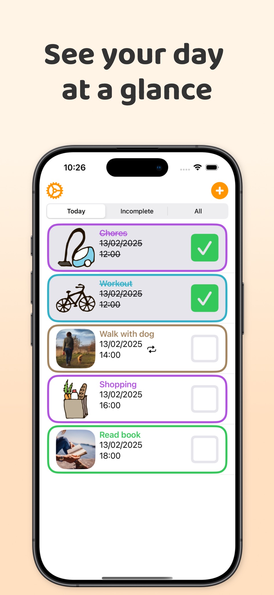 Daily Organizer Day Planner · Store screenshots