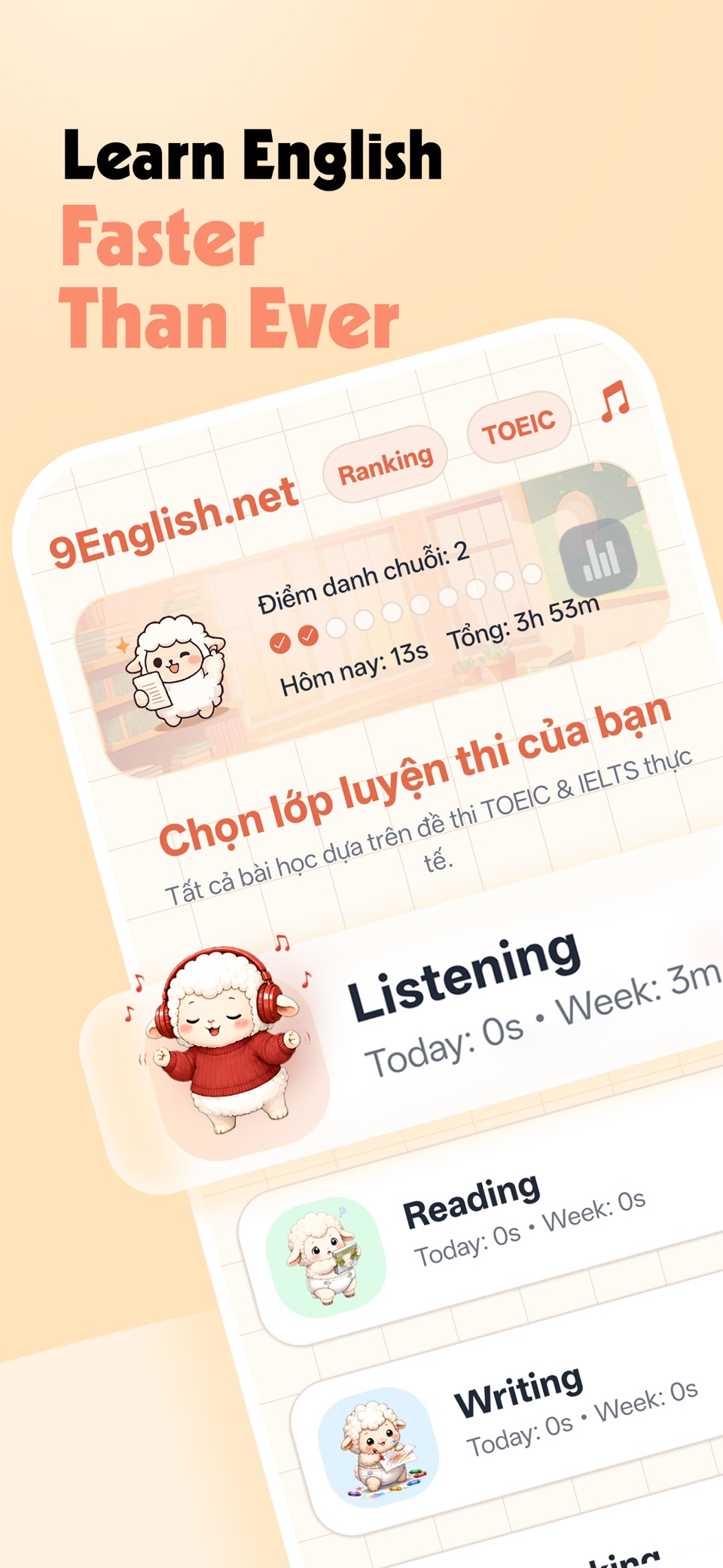 9English - 学英语 · Store screenshots